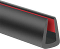 Rubber Edge Trim, 1/4" Self Adhesive Flexible U Channel Edge Protecter by YANRUIPRO