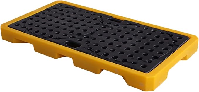 Drum Containment Spill Pallet, Industrial Nestable Oil Drums Leak-Proof Tray by PFCDZDU