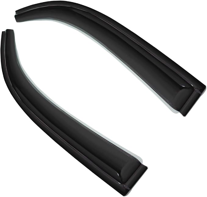 2pc 3D Sun Rain Guard Window Visor Wind Deflector Compatible by GLDIFA