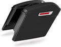 XFMT Motorcycle Matte Black 5" Extended Stretched Hard Saddlebags Saddle Bags by XFMT