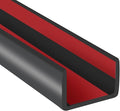Rubber Edge Trim, 3/4" Self Adhesive Flexible U Channel Edge Protecter by YANRUIPRO