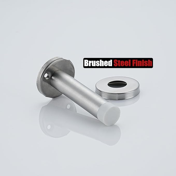 JQK Door Stopper, 304 Stainless Steel Thicken 1mm Sound Dampening Door Stop - Image 9