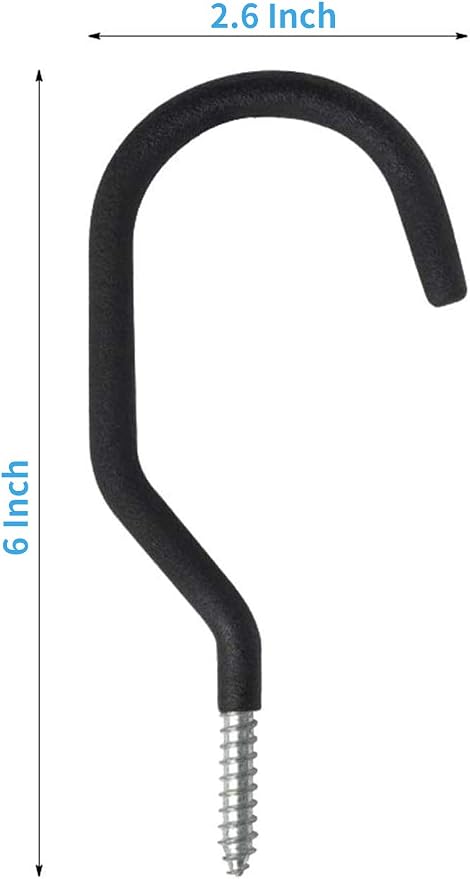 SMARTOLOGY 8 Pack Bike Hanger Storage Hook Rack, Rubber Coated Heavy Duty Large - Image 3