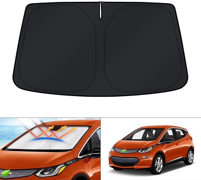 KUST Windshield Sun Shade for 2017-2024 Chevrolet Bolt EV Hatchback Accessories by KUST