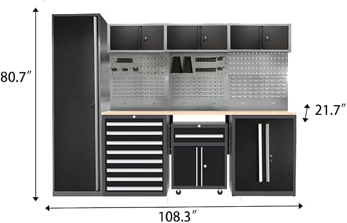 JZD Storage Cabinet Set, Pro Tool Organization System - Image 2