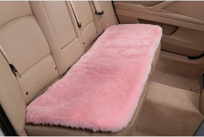 Fluffy Genuine Australia Sheepskin Car Seat Cover - Image 3