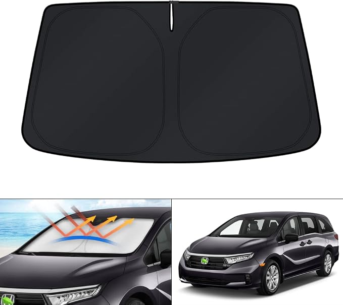 KUST Windshield Sun Shade for 2018-2025 2026 Honda Odyssey Accessories LX by KUST