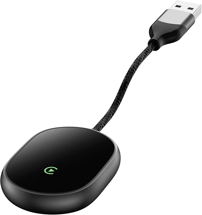 Wireless CarPlay Adapter for Apple iPhone, 2025 Upgraded Converts Wired to by Ajblg