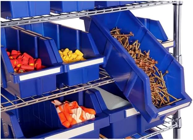 Heavy-Duty Steel Wire Shelving Storage Unit, 24-bin Rack - Image 3