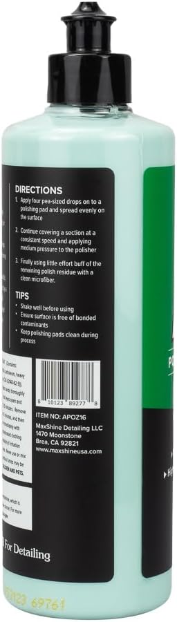 Maxshine All-in-One Polish & Protect, 16oz | Synthetic Polymer Formula - Image 3
