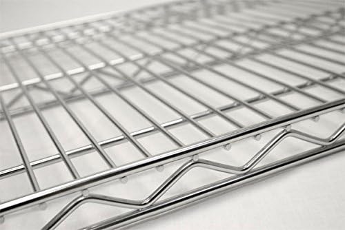 Omega 12" Deep x 48" Wide x 54" High 3 Tier Chrome Starter Shelving Unit - Image 4