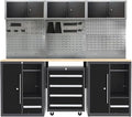 JZD Metal Garage Cabinet Set, Heavy Duty Tools Organization System, Included by JZD