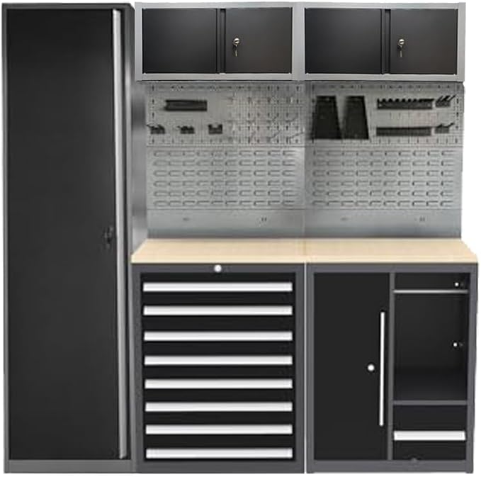 JZD Garage Cabinet System, Tool Storage Cabinets Set by JZD