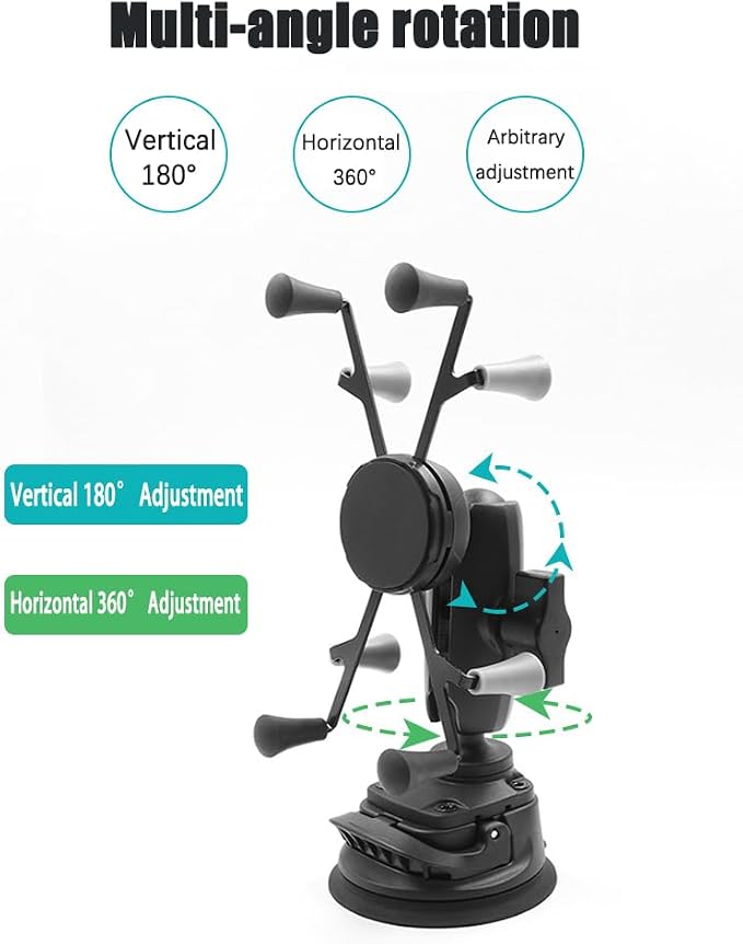 Strg Phone Mount with Twist-Lock Suction Cup Base, Universal Phone Holder - Image 5