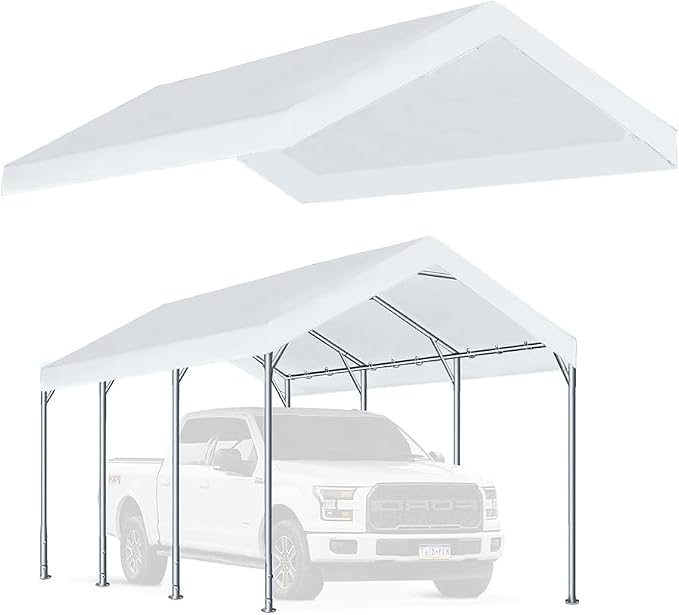 Rutile 12'x20' Carport Replacement Top Canopy Cover by Rutile