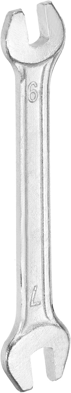 HARFINGTON Double Open End Wrench 6mm x 7mm Metric 15 Degree Offset Angle Small by HARFINGTON