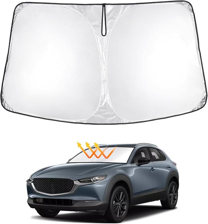 T TGBROS Windshield Sun Shade for Mazda CX-30 2020-2025 Front Window Sunshade by TTGBROS