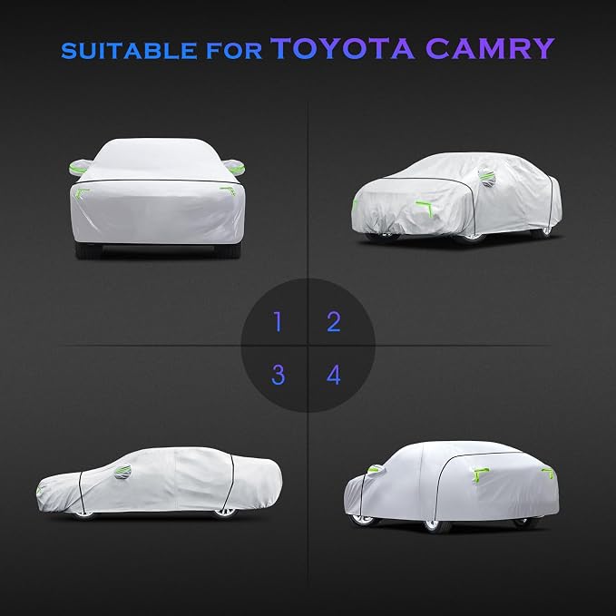 Car Cover Custom Fit for Toyota Camry 1996-2025, Honda Accord 2001-2025 - Image 7