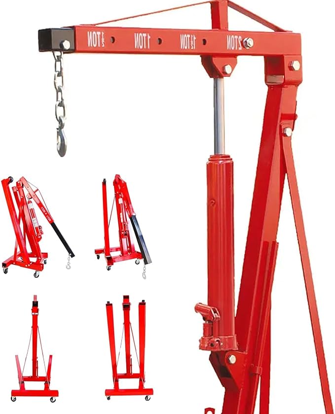 Engine Hoist 2 TON Folding Hydraulic Engine Motor Hoist - Image 2