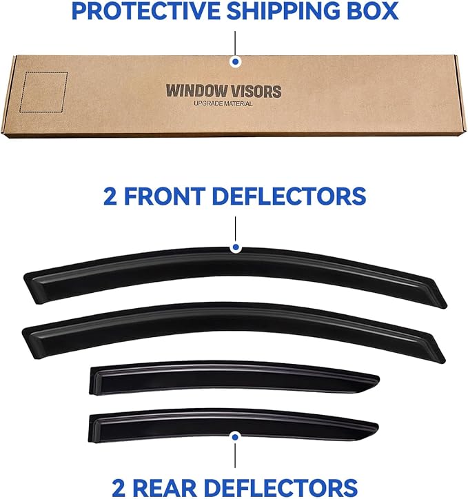 Window Visors Rain Guards Shield - Image 5