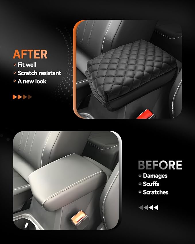 CDEFG for Volkswagen Taos 2022-2025 Center Console Cover Armrest Box Cover for - Image 3