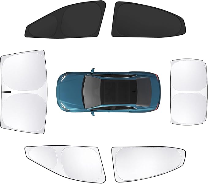 8pcs Car Window Shades for Toyota Camry 2025 Accessories, Windshield Side Rear by Unknown