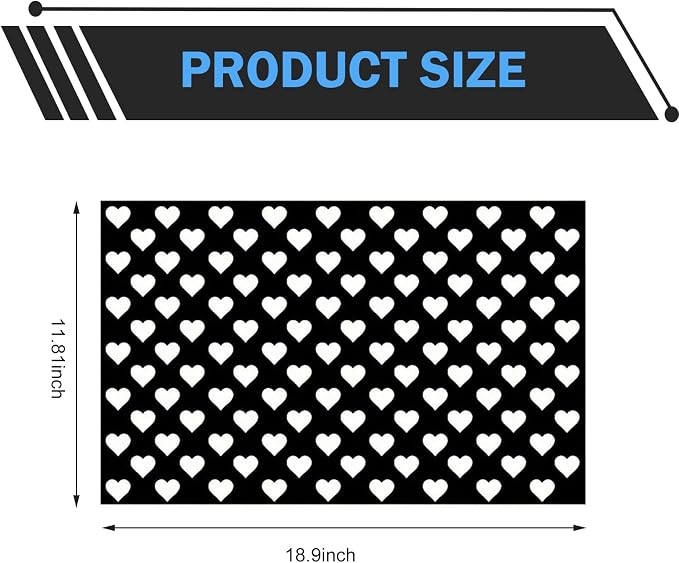 Car Rear Tail Light Lamp Stickers, Hollow Heart Pattern Sticker, Waterproof - Image 2