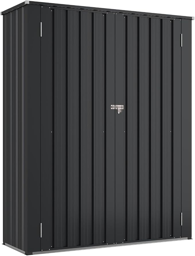 Aoxun 55x19 in Outdoor Storage Cabinet Metal Garden Shed - Image 9