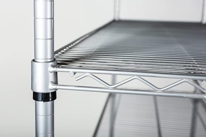 Omega 18" Deep x 30" Wide x 80" High 3 Tier Gray Starter Shelving Unit - Image 6