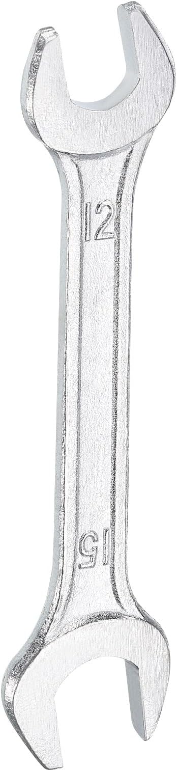 HARFINGTON Double Open End Wrench 12mm x 15mm Metric 15 Degree Offset Angle by HARFINGTON