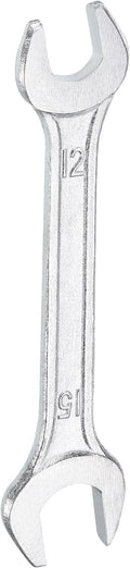 HARFINGTON Double Open End Wrench 12mm x 15mm Metric 15 Degree Offset Angle by HARFINGTON
