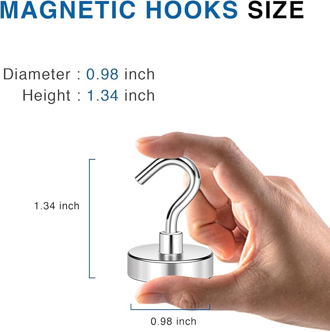 LOVIMAG Magnetic Hooks for Cruise Cabins, 80LBS Magnet Hooks Heavy Duty for - Image 2