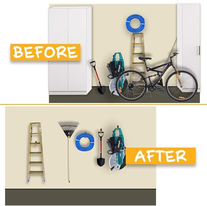 Intpro 12pack Steel Garage Storage Utility Double Hooks Organizer Heavy Duty - Image 5