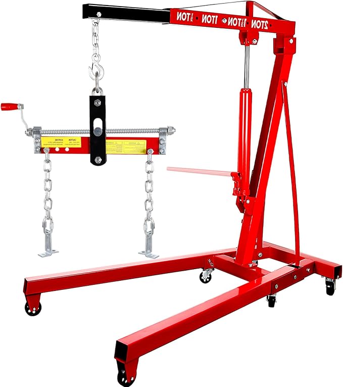 5500 Lbs Folding Engine Hoist, 2.5 Ton Engine Crane by Unknown