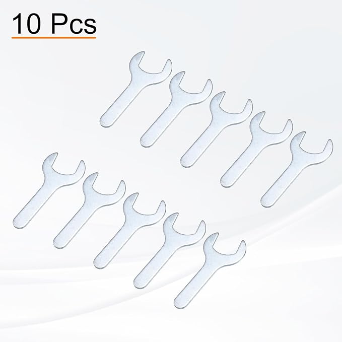HARFINGTON 10pcs Small Wrench Open End Wrench 26x100x2.8mm Metric U-Shaped - Image 3