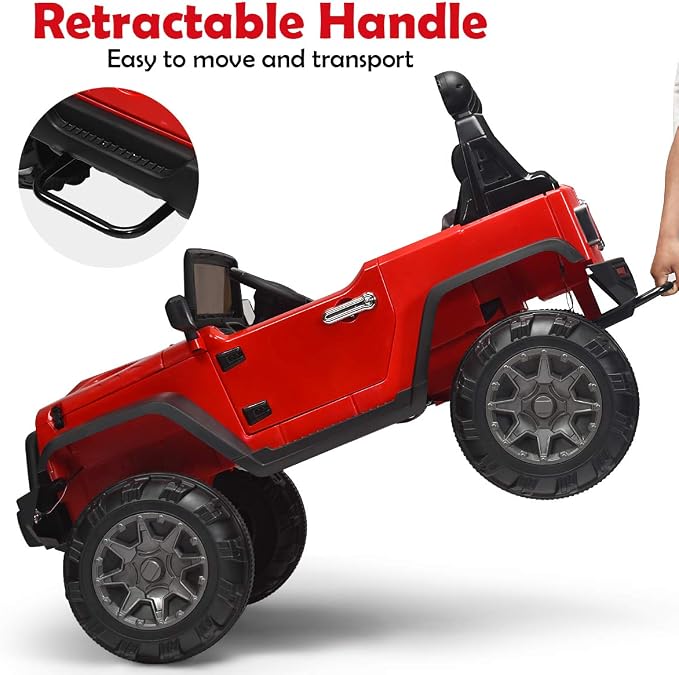 Costzon Ride on Car, 12V Battery Powered Electric Vehicle w/Parent Remote - Image 6