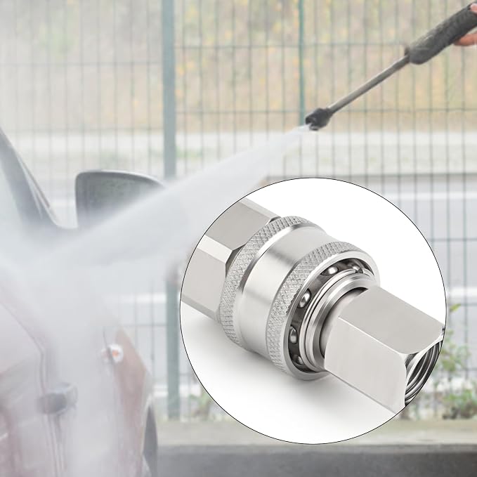 TAISHER 4PCS 304 Stainless Steel Pressure Washer Adapter Kit, Quick Connect - Image 7