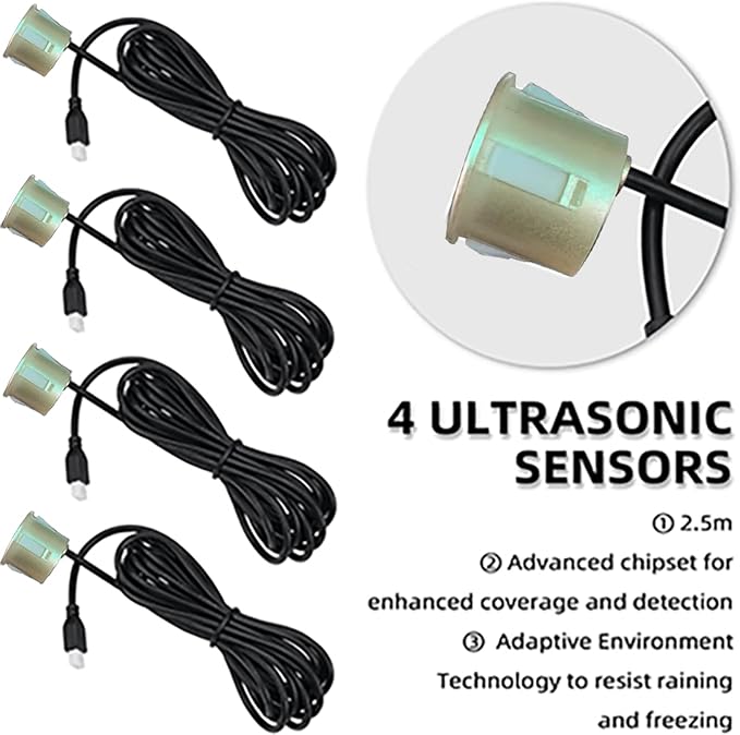 Car Reverse Backup Parking Sensor Radar System kit The LED Display - Image 8
