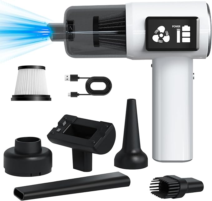Mini Cordless Handheld Vacuum Cleaner, 21000Pa Strong Suction, 2-Speed USB-C by Unknown