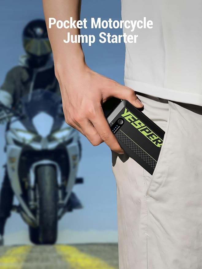 YESPER Jump Starter Portable, 1500A Peak Motorcycle Jump Starter, Jump Box - Image 2