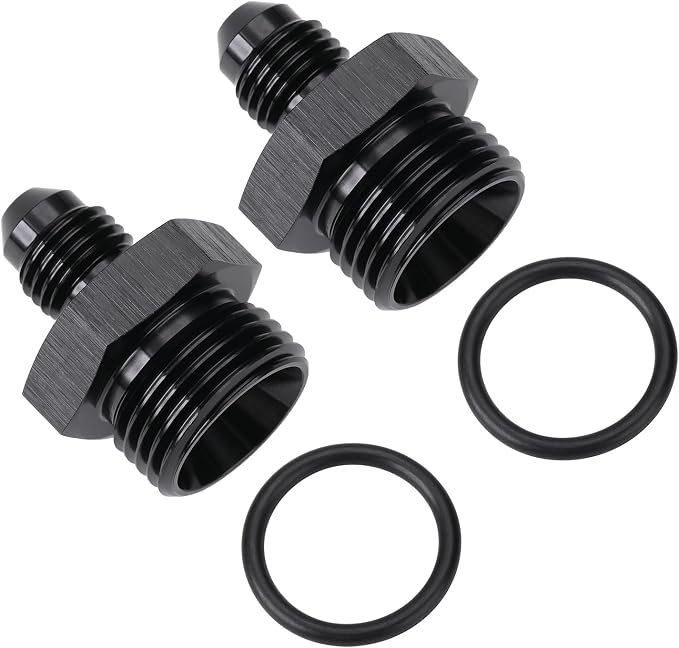 4AN Male Flare to 8AN ORB O-ring Boss Fuel Pump Rail Adapter Fitting Aluminum - Image 4