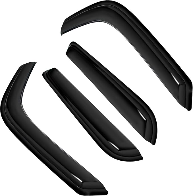 4pc Sun Rain Guards Window Visor Wind Deflector Compatible - Image 2