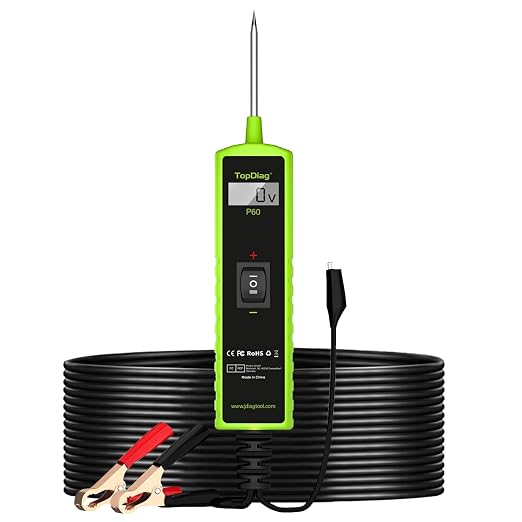 12 Volt Test Light Automotive, Power Circuit Probe Kit, 6V - 24V Car Fuse Tester by TopDiag