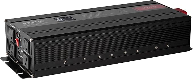 VEVOR Pure Sine Wave Inverter, 3000 Watt, DC 12V to AC 120V Power Inverter - Image 10