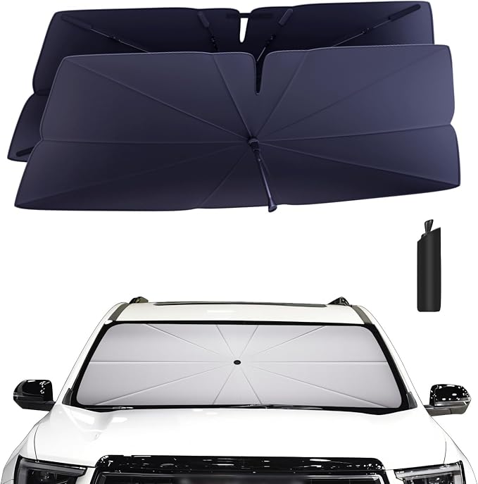 Windshield Sun Shade Umbrella for 2017-2025 GMC Acadia Accessories: Custom Fit by HIMUMOY