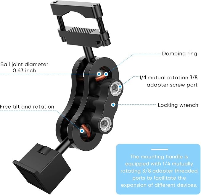 Radar Detector Mount, Aluminum Rearview Mirror Rod Radar Bracket, - Image 4