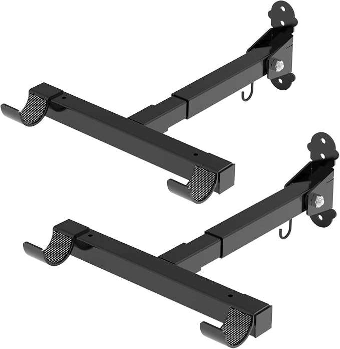 Bike Wall Mount, Horizontal Bicycle Indoor Storage Rack Foldable and Extendable - Image 2