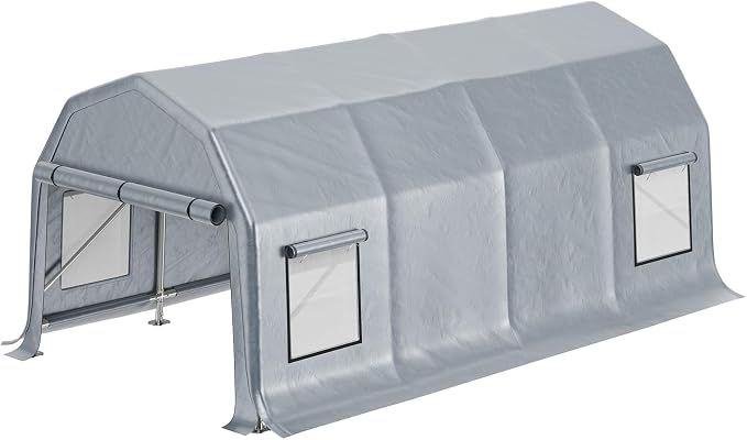 AMERLIFE 12x24 FT Heavy Duty Carport Garage Canopy, All-Weather Steel Frame - Image 9