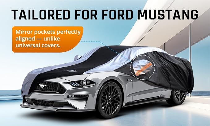 Mustang Car Cover Waterproof All Weather - Image 2