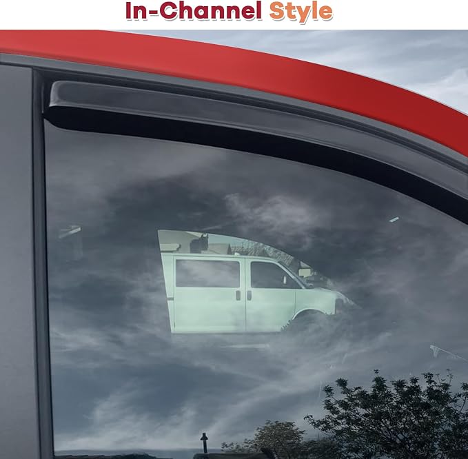 in Channel Rain Guards Fit for 2017-2025 Subaru Impreza Hatchback, Crosstrek - Image 3
